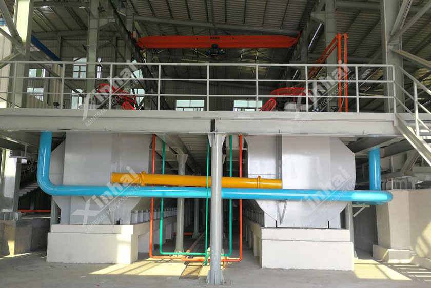 銅礦磨礦分級現(xiàn)場